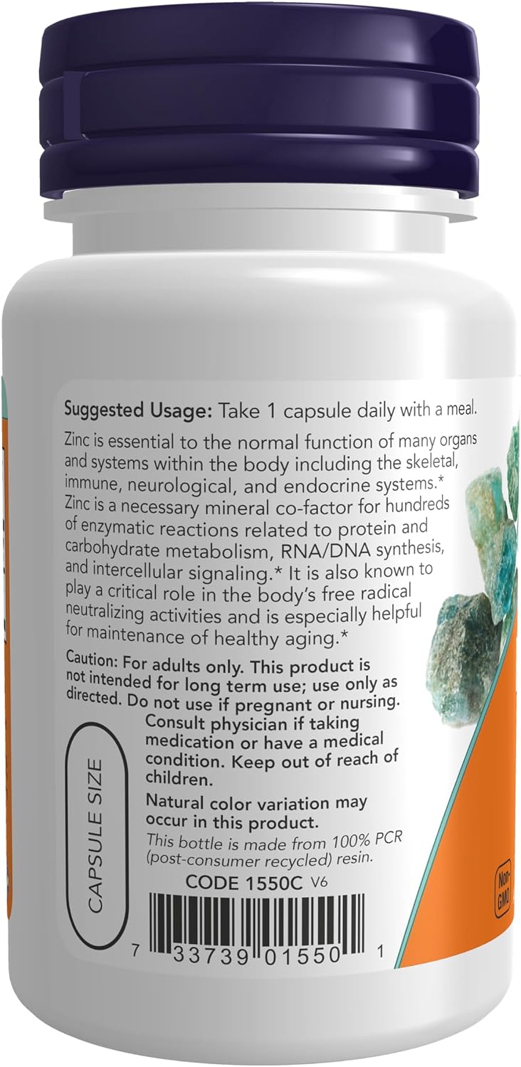 NOW ZINC PICOLINATE 50 MG 60 CAPS