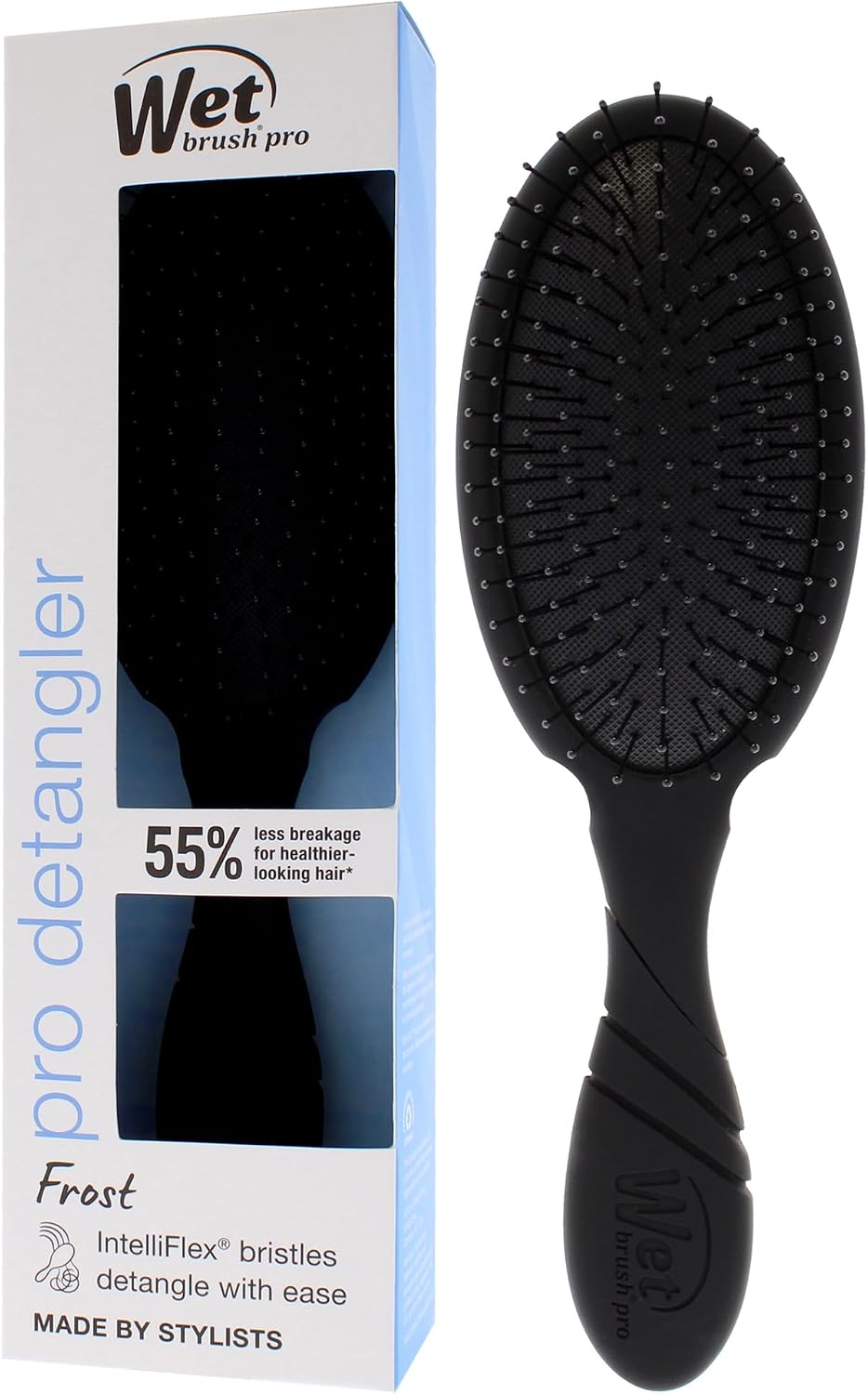 Wet Brush Pro Detangler, Frost Design, Black