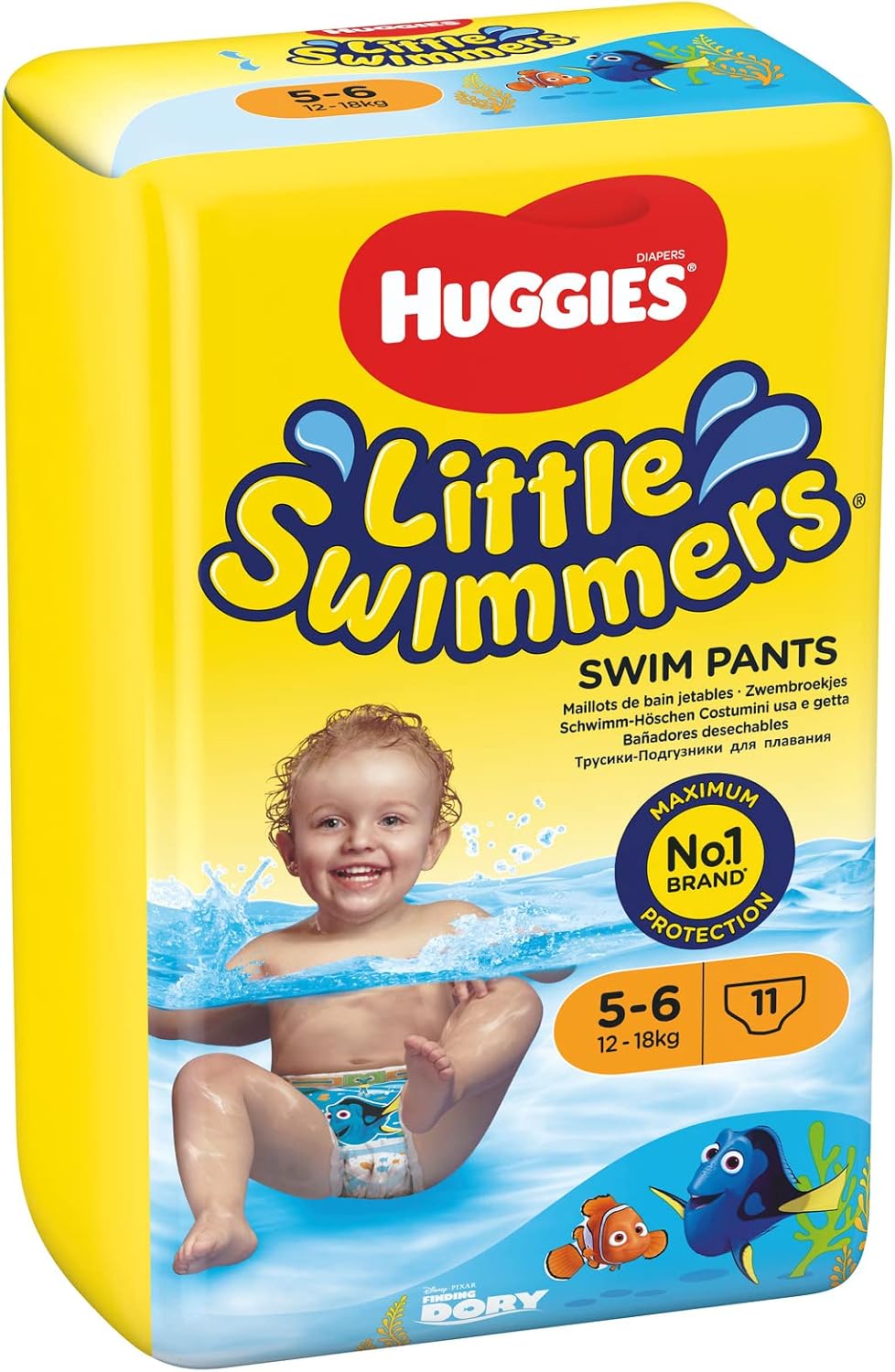 Huggies little swimmers size 5-6 nappies - pack of 11 pieces