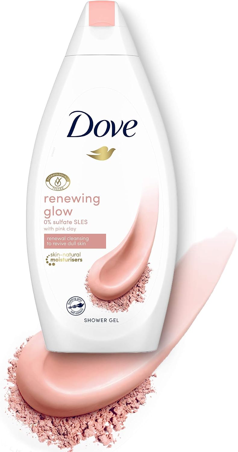 Dove Renewing Glow Pink Clay Nourishing Shower Gel, 500 ml