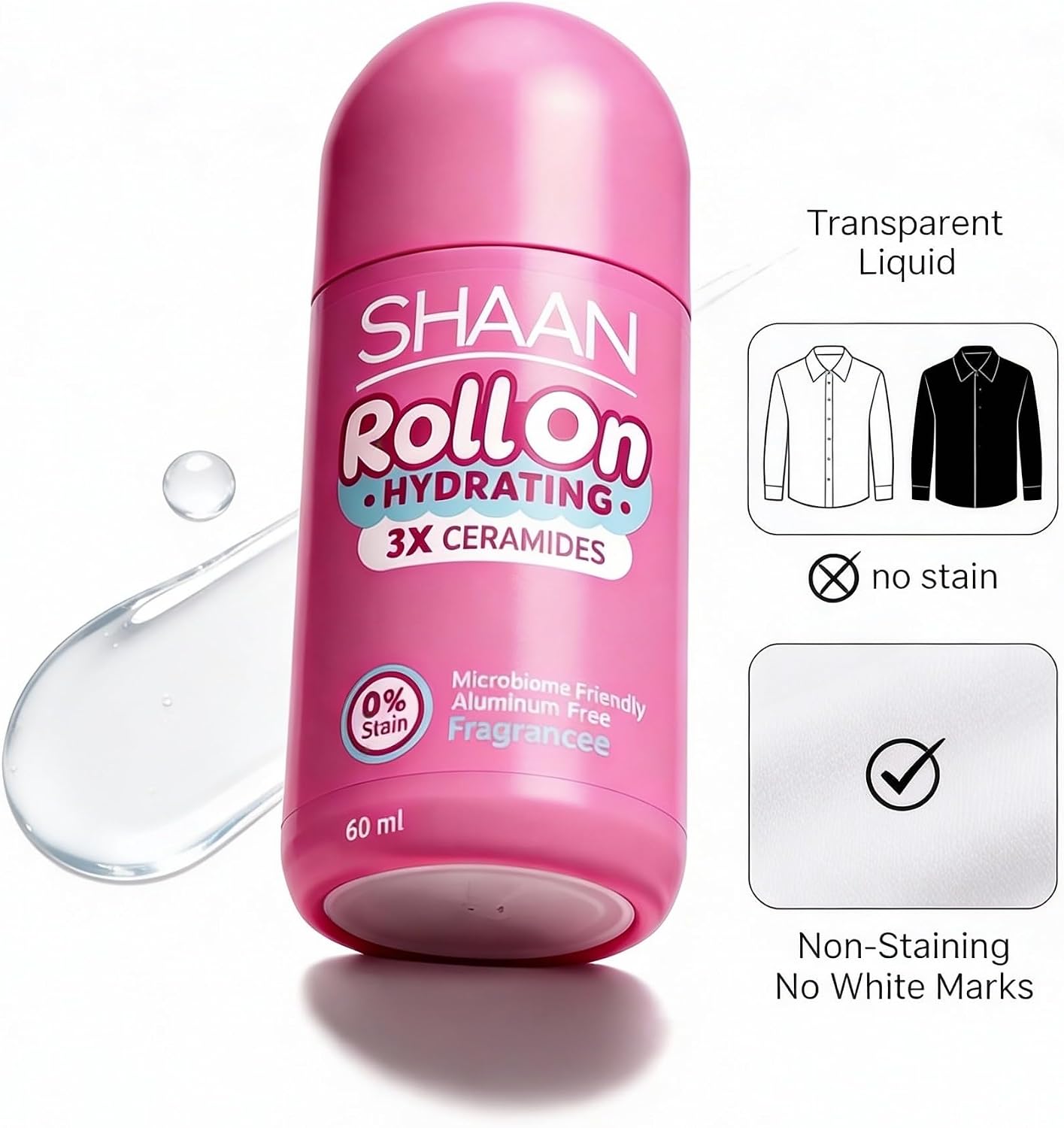 Shaan Hydrating Roll on Fragrance Free 60 ml