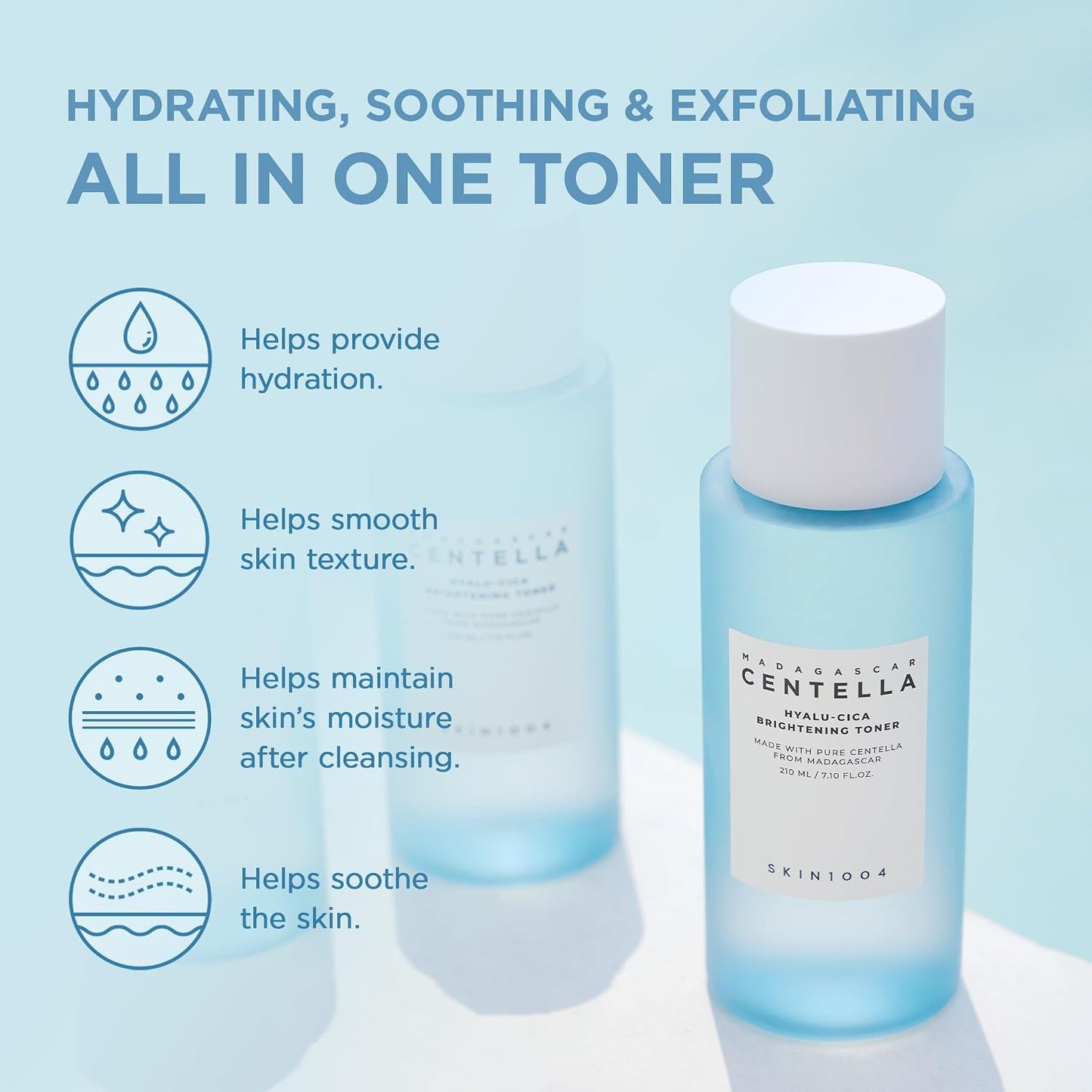 Skin1004 Madagascar Centella Hyalu-Cica Brightening Toner 210 ml