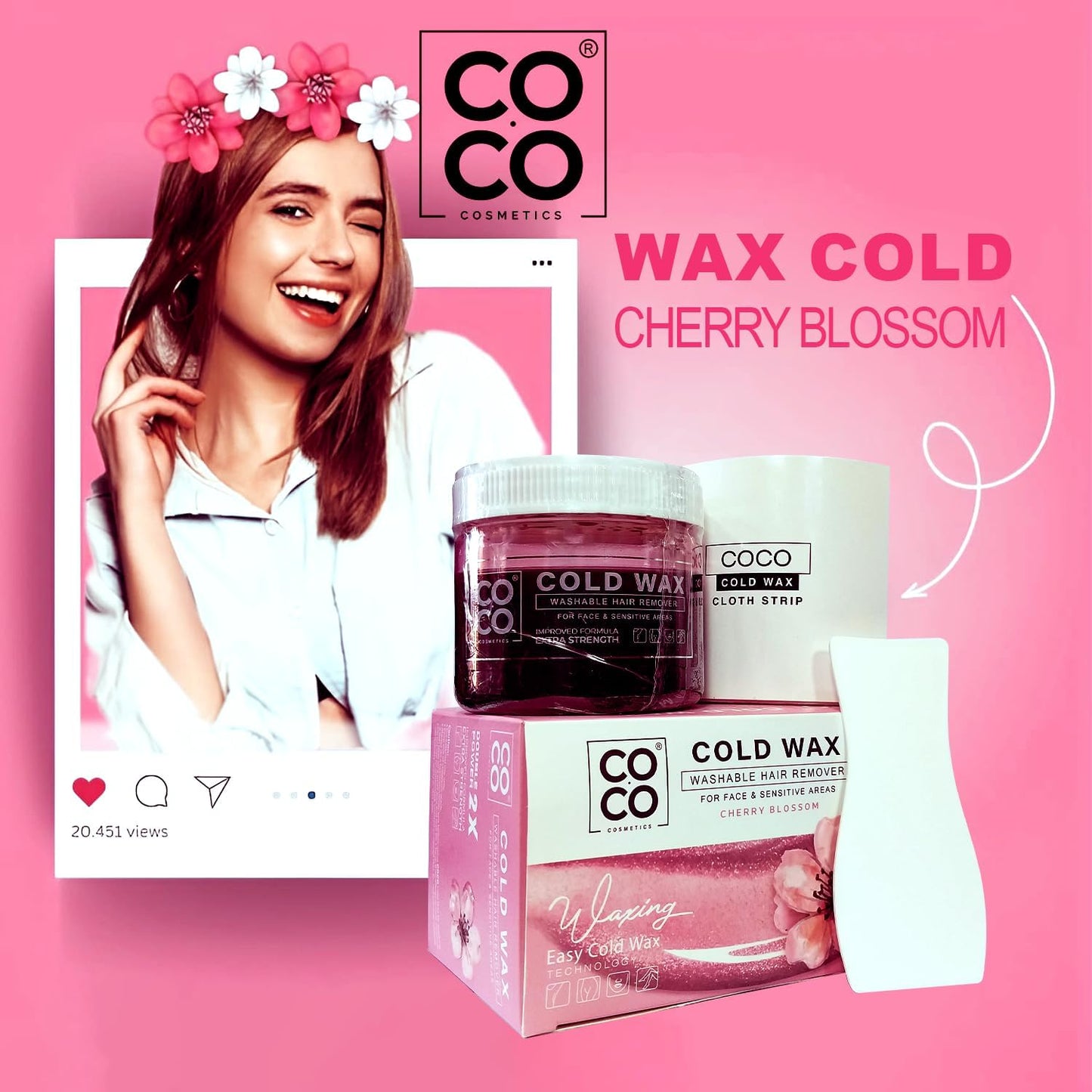 Coco Wax Cold Cherry Blossom 250Gram