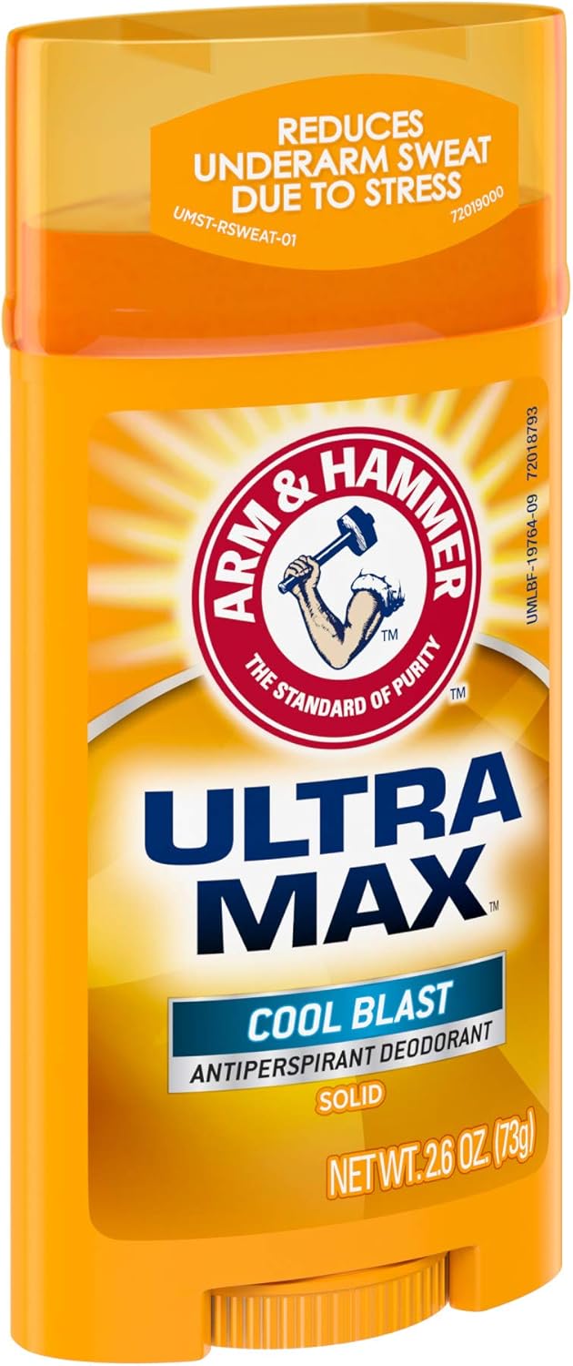 ARM & HAMMER Ultra MAX Deodorant- Cool Blast- Solid - 2.6oz- Made with Natural Deodorizers