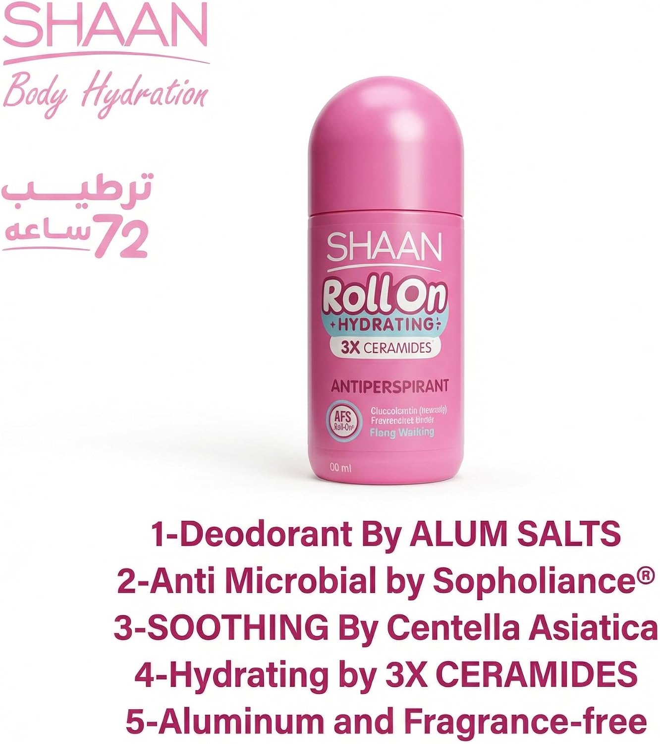 Shaan Hydrating Roll on Fragrance Free 60 ml