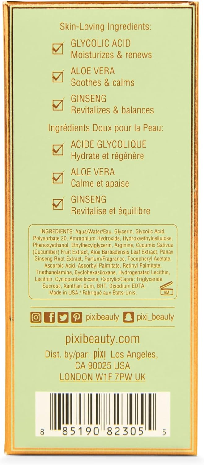 Pixi Beauty Glow Tonic Serum | Lightweight Facial Serum | Exfoliating Glycolic Acid Purifies Skin And Enhances Your Natural Glow | 1.01 Fl Oz