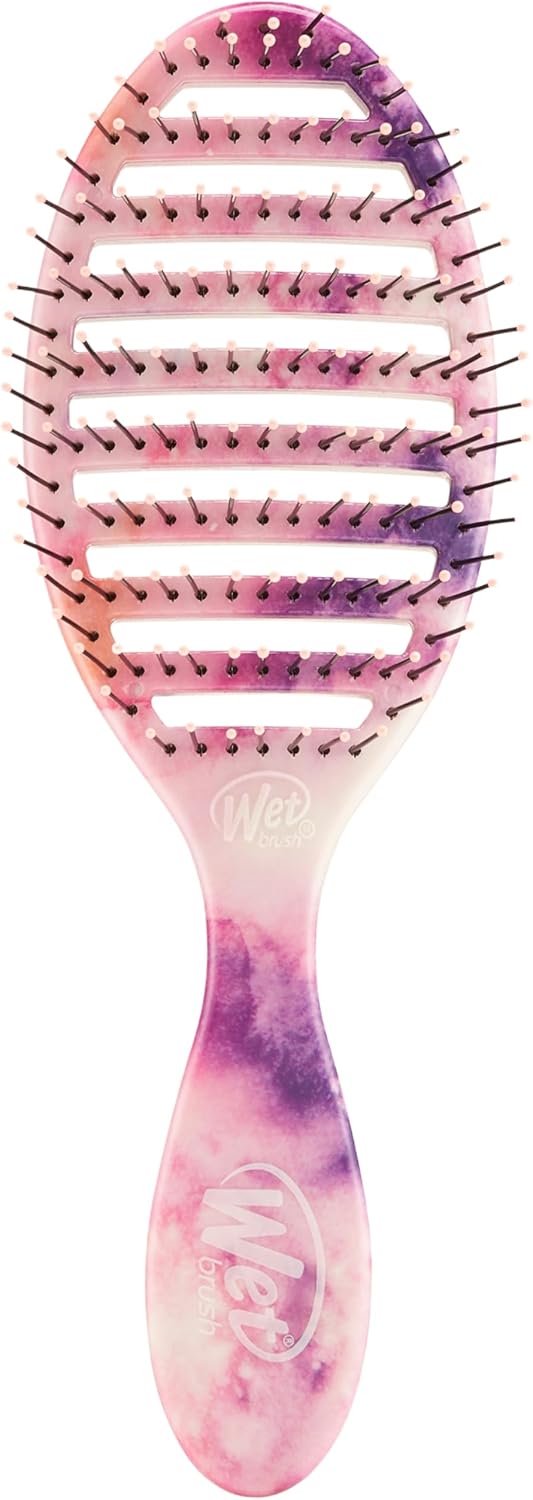 Wet Brush Vented Design and Ultra Soft Heatflex Bristles Speed Dry Hair Brush, Black