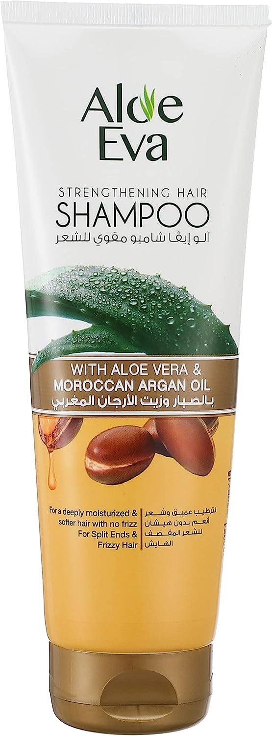 Aloe Eva strengthening hair shampoo with aloe vera and moroccan argan oil  230ml