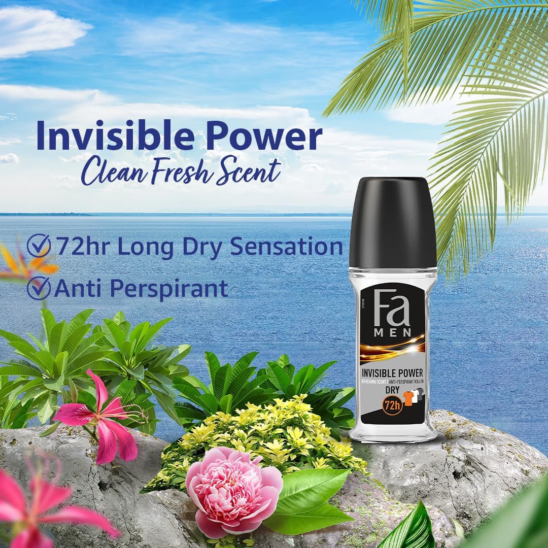 Fa Invisible Power Antiperspirant Roll-on for Men - 50 ml