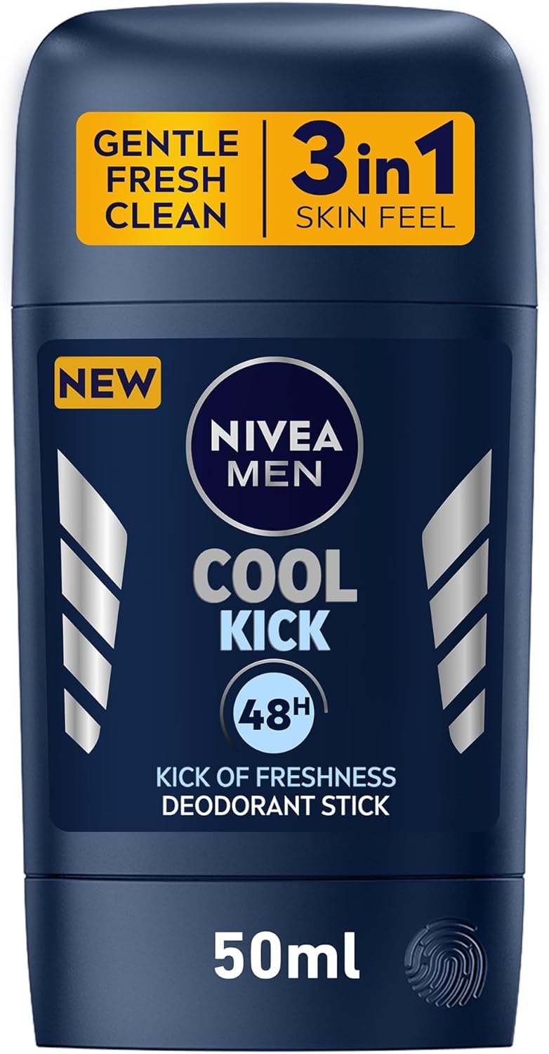 NIVEA MEN Cool Kick, Deodorant for Men, Fresh Scent, Stick 50ml