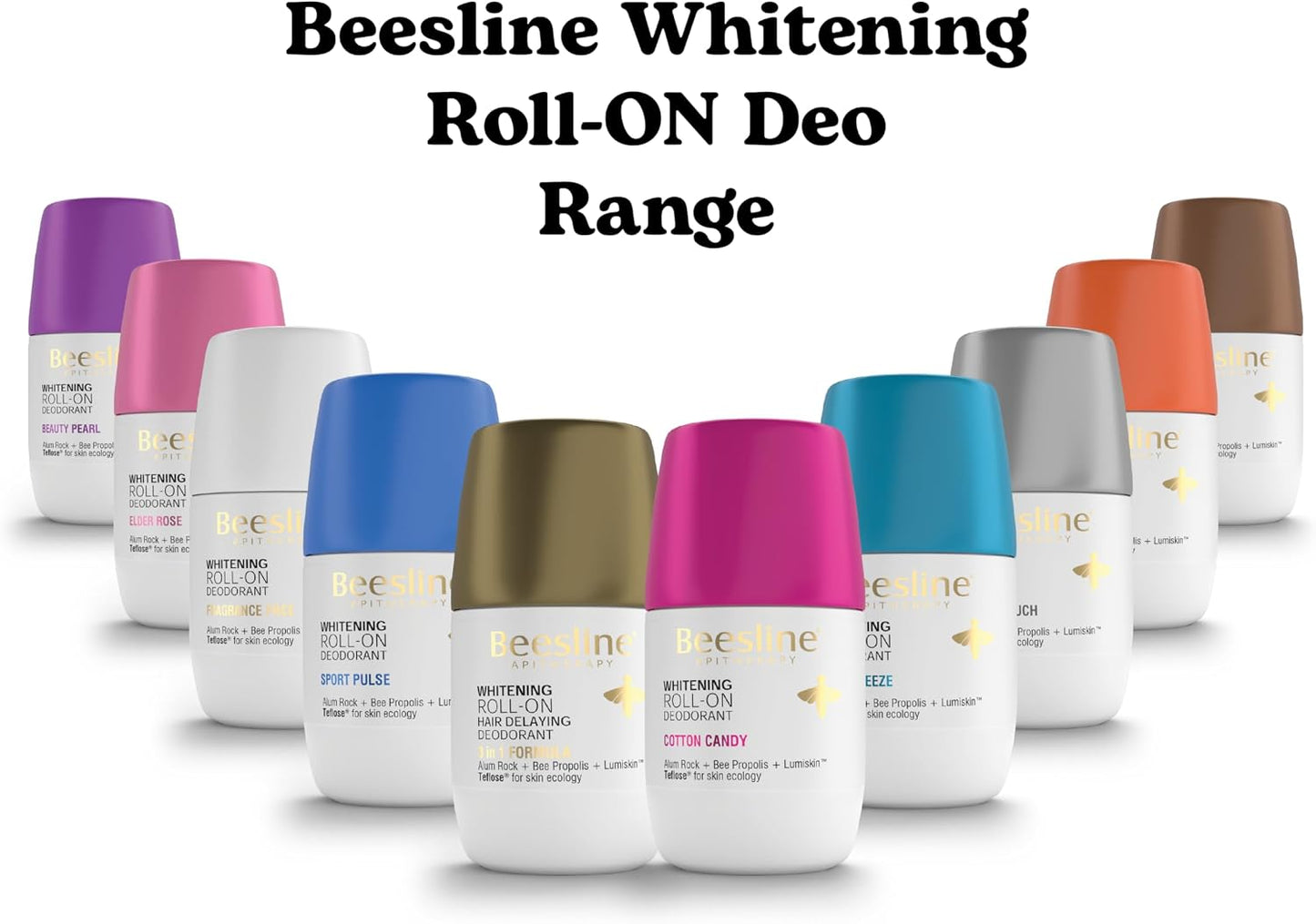 Beesline Whitening Roll-On Deodorant Invisible Touch 48h Protection (1+1) Promo Pack - 50 ml