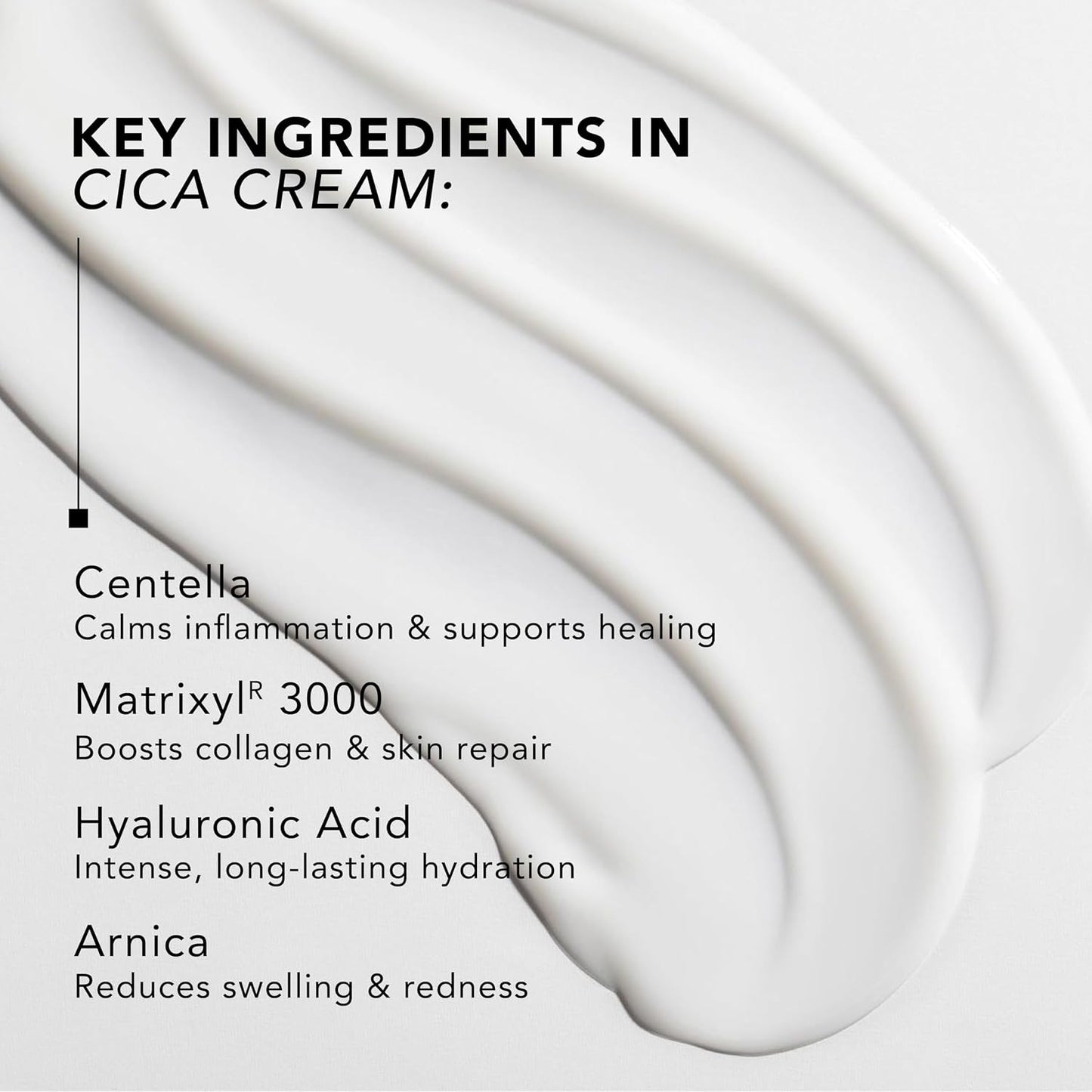 Dermaelle HyaluRepair Cica Cream – Soothing Face Cream for Sensitive & Dry Skin, Skin Barrier Repair, Hydration & Comfort