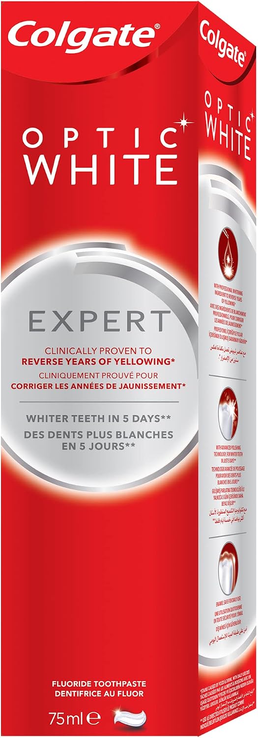 Colgate Optic White Expert White Whitening Toothpaste - 75ml
