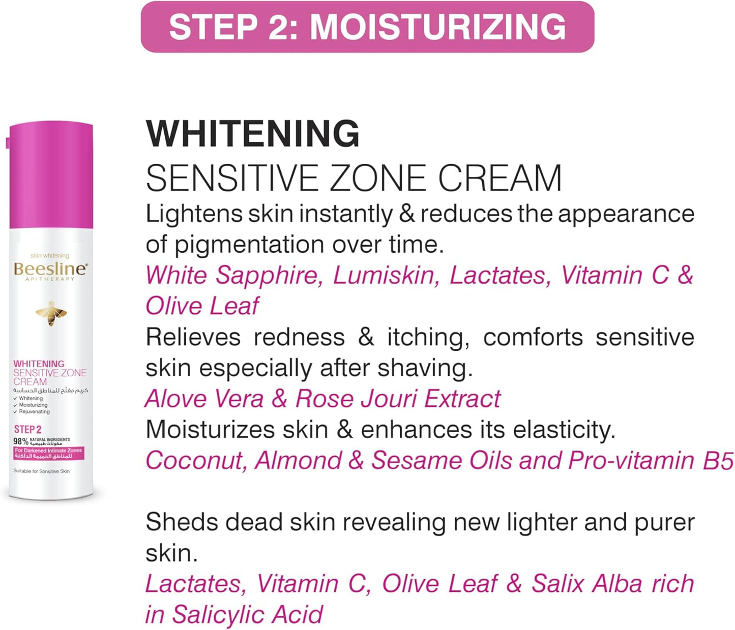 Beesline Sensitive Zone Cream - 50 ml & Intimate Wash Zone Routine - 200 ml (1+1) Promo Pack