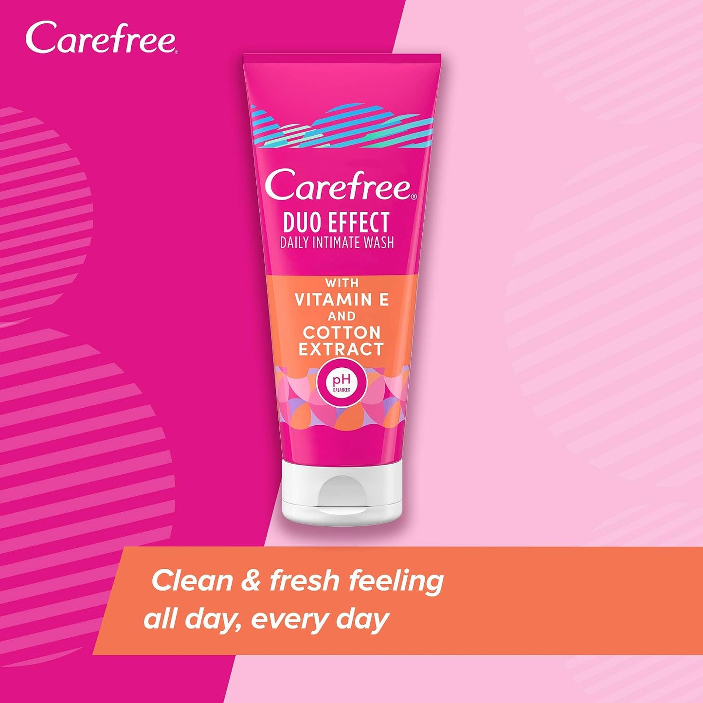 Carefree Duo Effect Daily Intimate Wash Vitamin E Cotton Extract 200ml