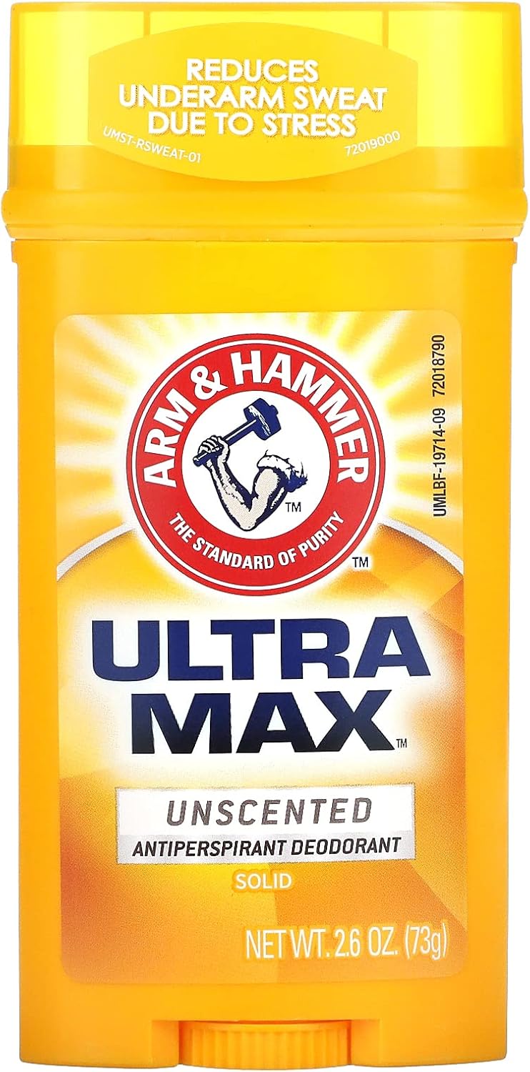 ARM & HAMMER Deodorant Ultramax Unscented, 2.6oz