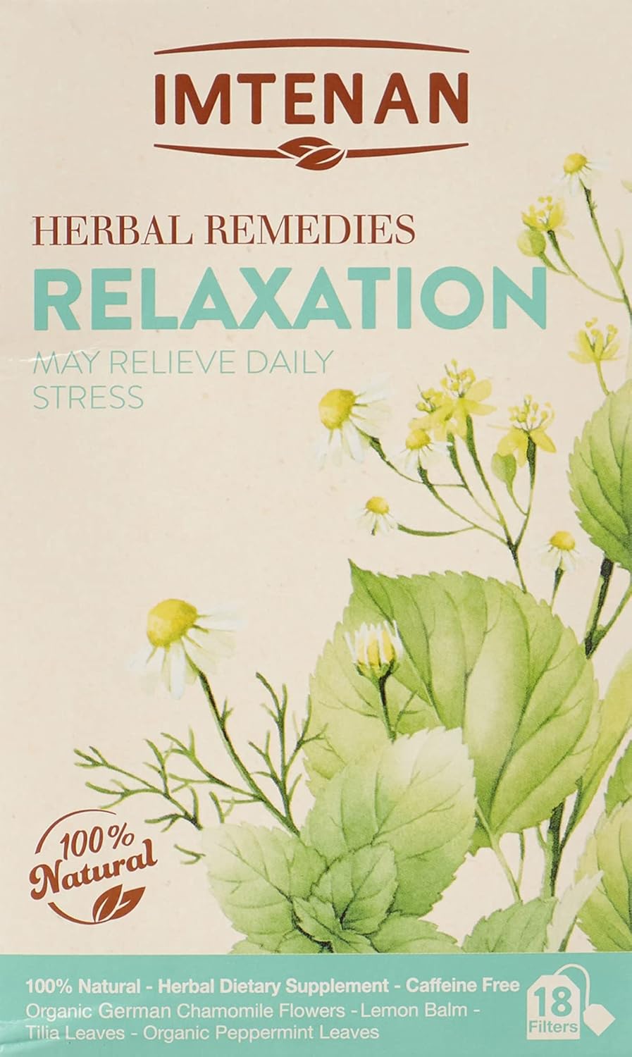Imtenan Relaxing herbal tea 18 filters