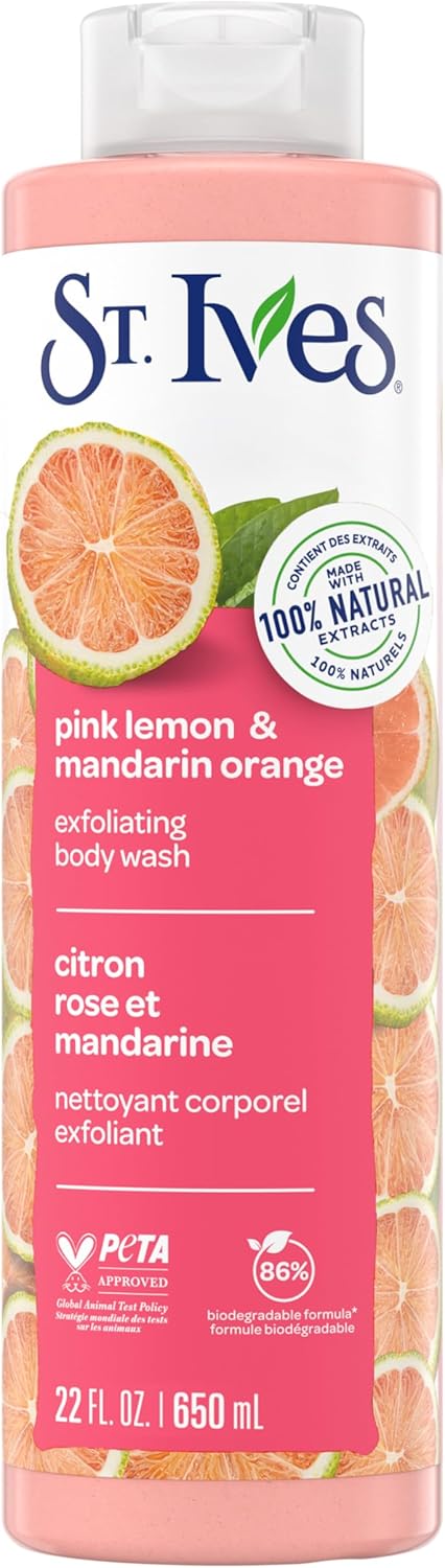 St Ives Body Wash Pink Lemon & Mandarin Orange 700Ml