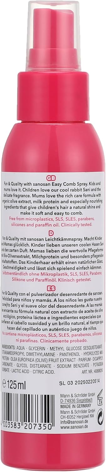 Sanosan Kids Easy Comb Spray 125 ml