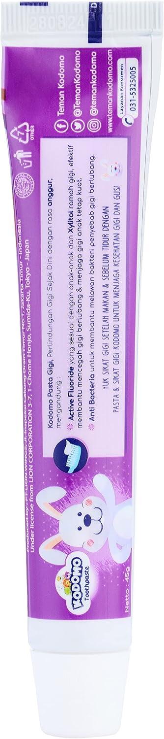 Kodomo Lion Grape Flavoured Toothpaste - 45 gm