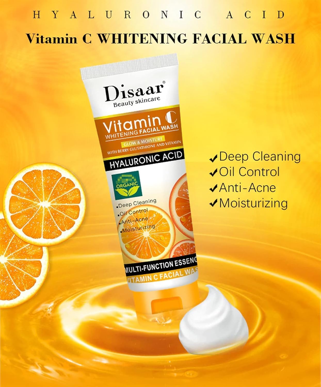 Disaar Vitamin C Whitening Facial Wash Multi-Function Essence 100ml