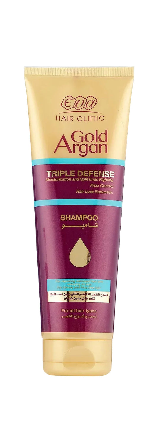 Eva Hair Clinic Gold Argan Hair Shampoo - 230 ml