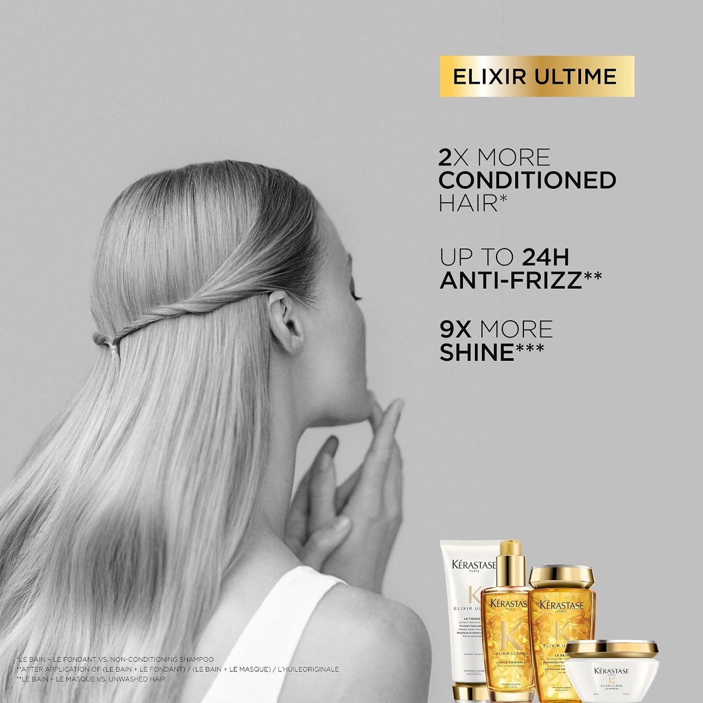 Kérastase Elixir Ultime Nourishing Oil Shampoo For For All Hair Types - 250 ml