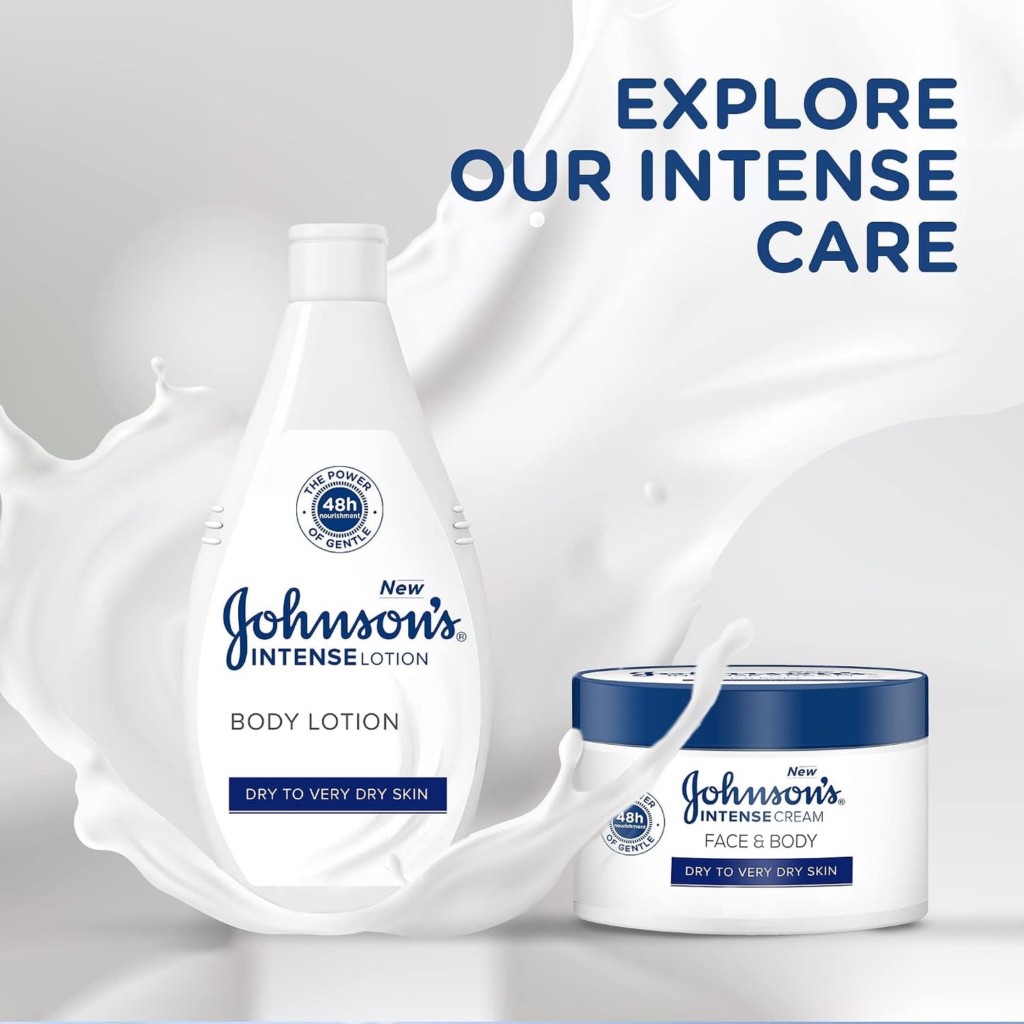 Johnson's Intense Body Lotion Nourishing Dry To Very Dry Skin 250ml