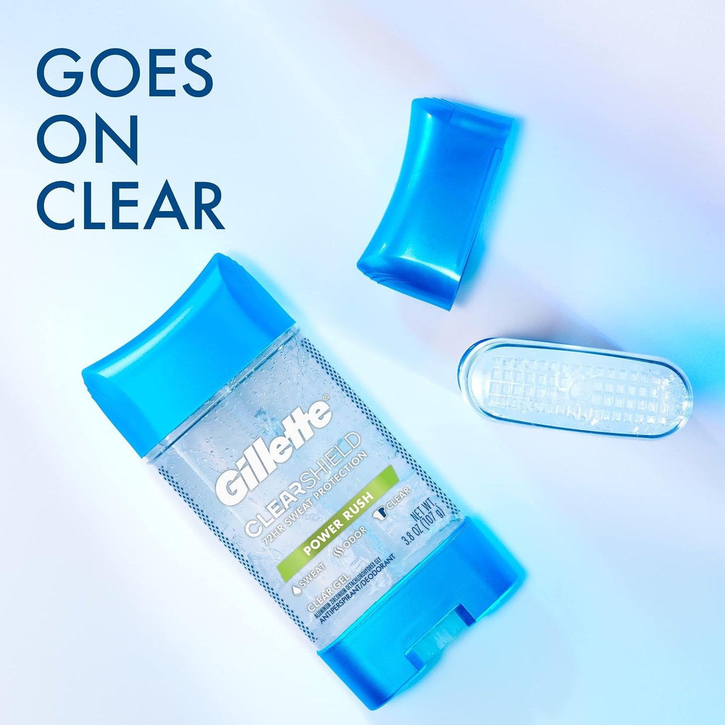 Gillette Sport High Performance Power Rush Antiperspirant Clear Gel for Unisex, 70ml