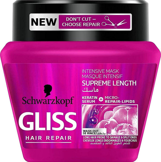 Gliss Schwarzkopf Hair Repair Supreme Length Hair Mask, 300 ml