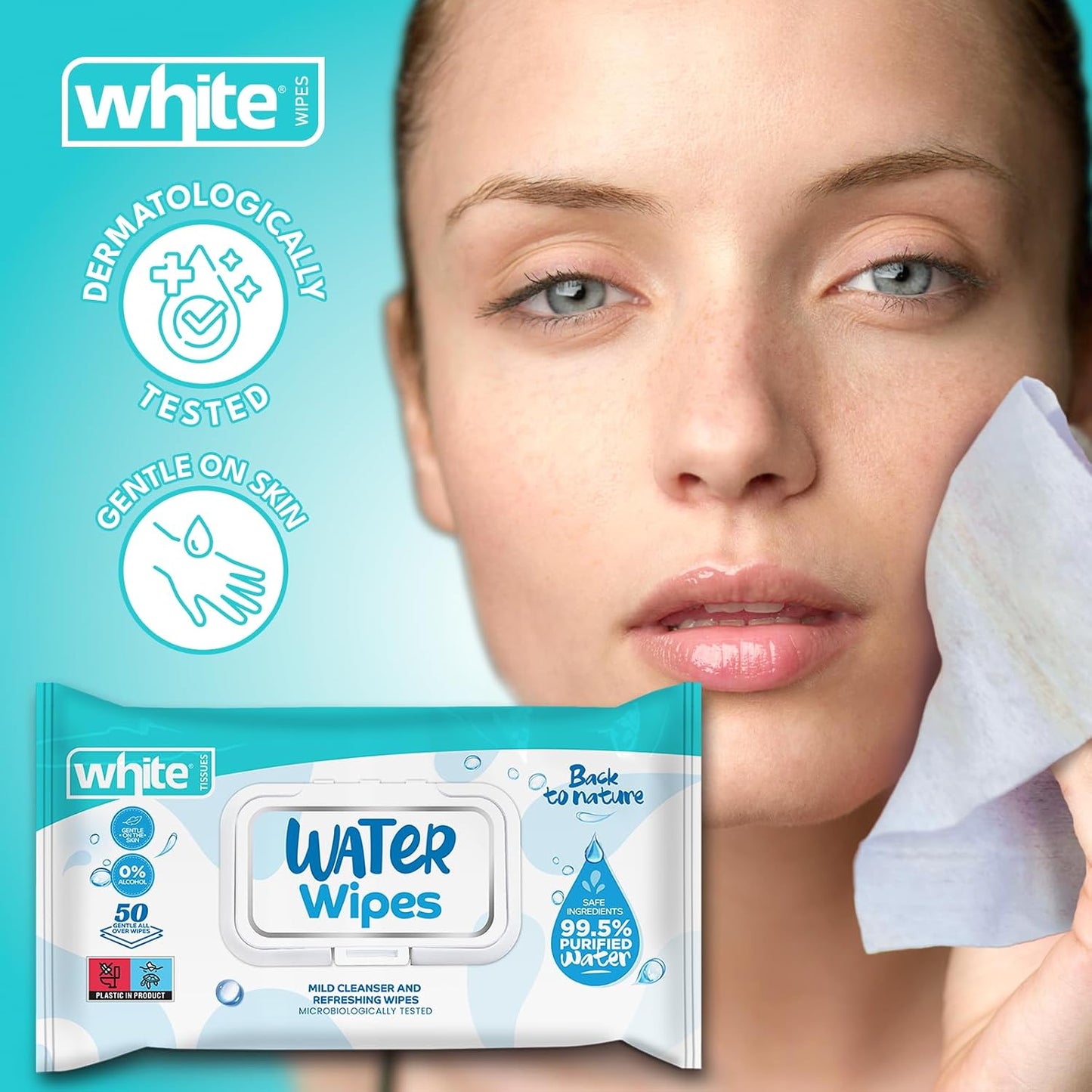 White water wipes 50