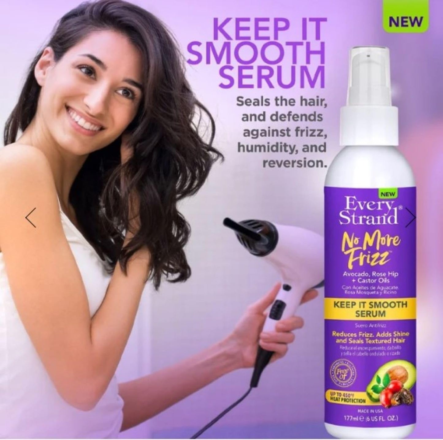 Every Strand No More Frizz Keept It Smooth Serum 177 ML