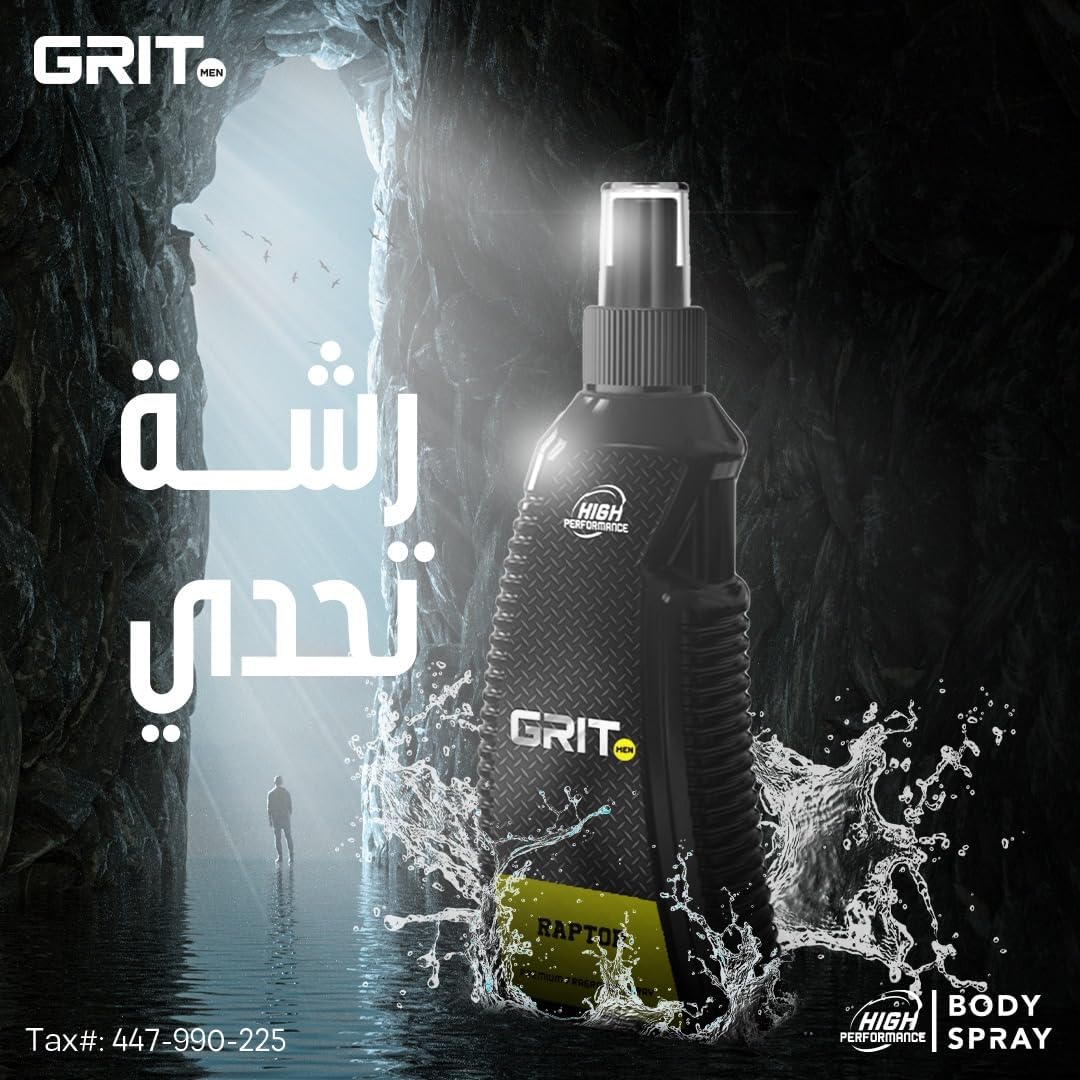 Gritmen raptor premimum fragrance body spray