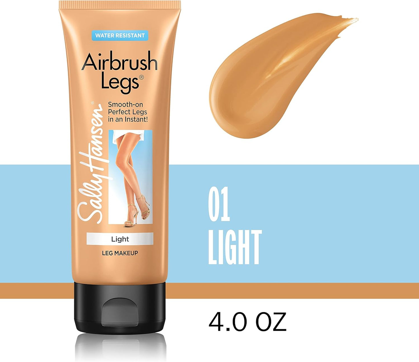 Sally Hansen Airbrush Legs Lotion, 118 ml, Light Glow (Packing May Vary)