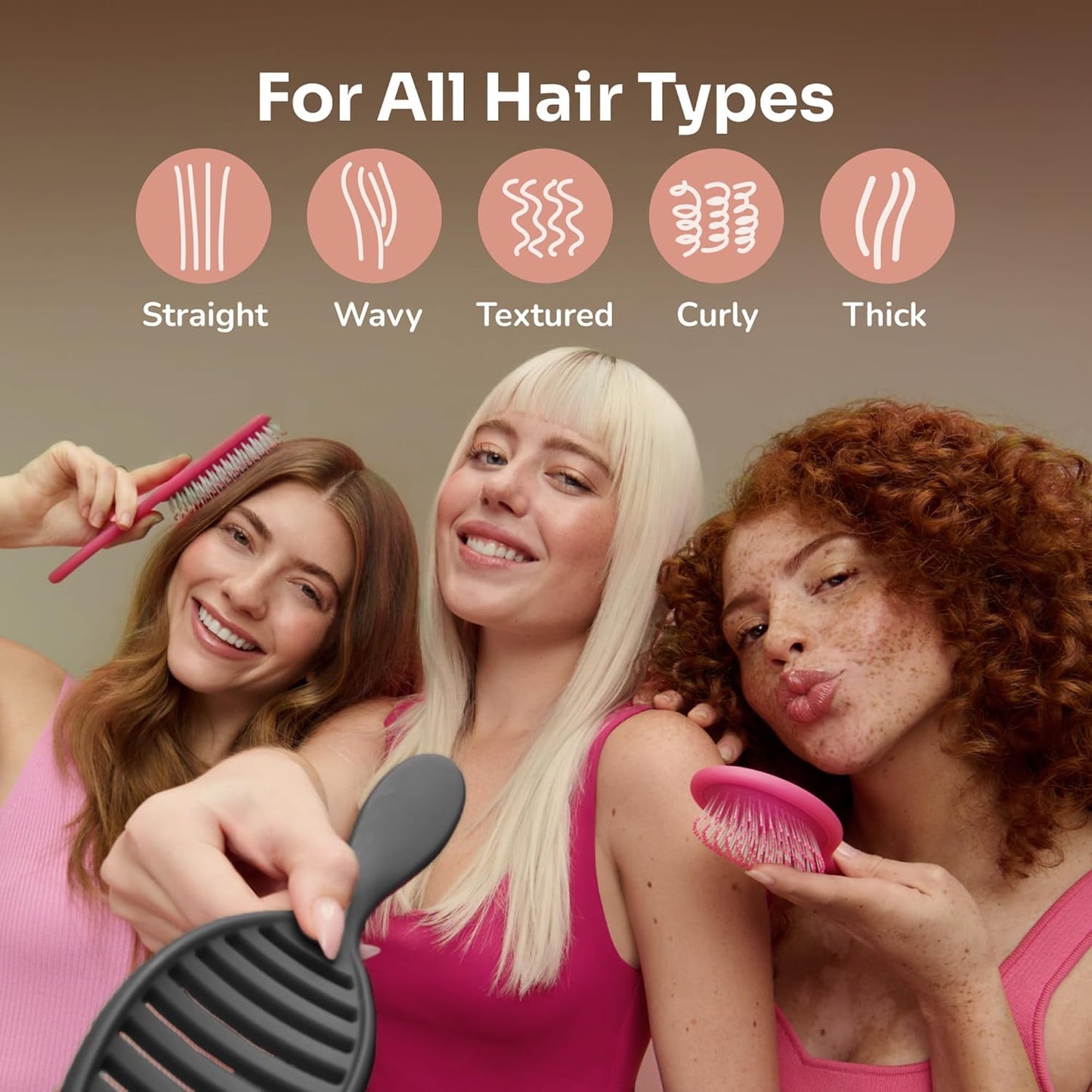 Wet Brush Speed Dry Detangling Hair Brush, Ceramic