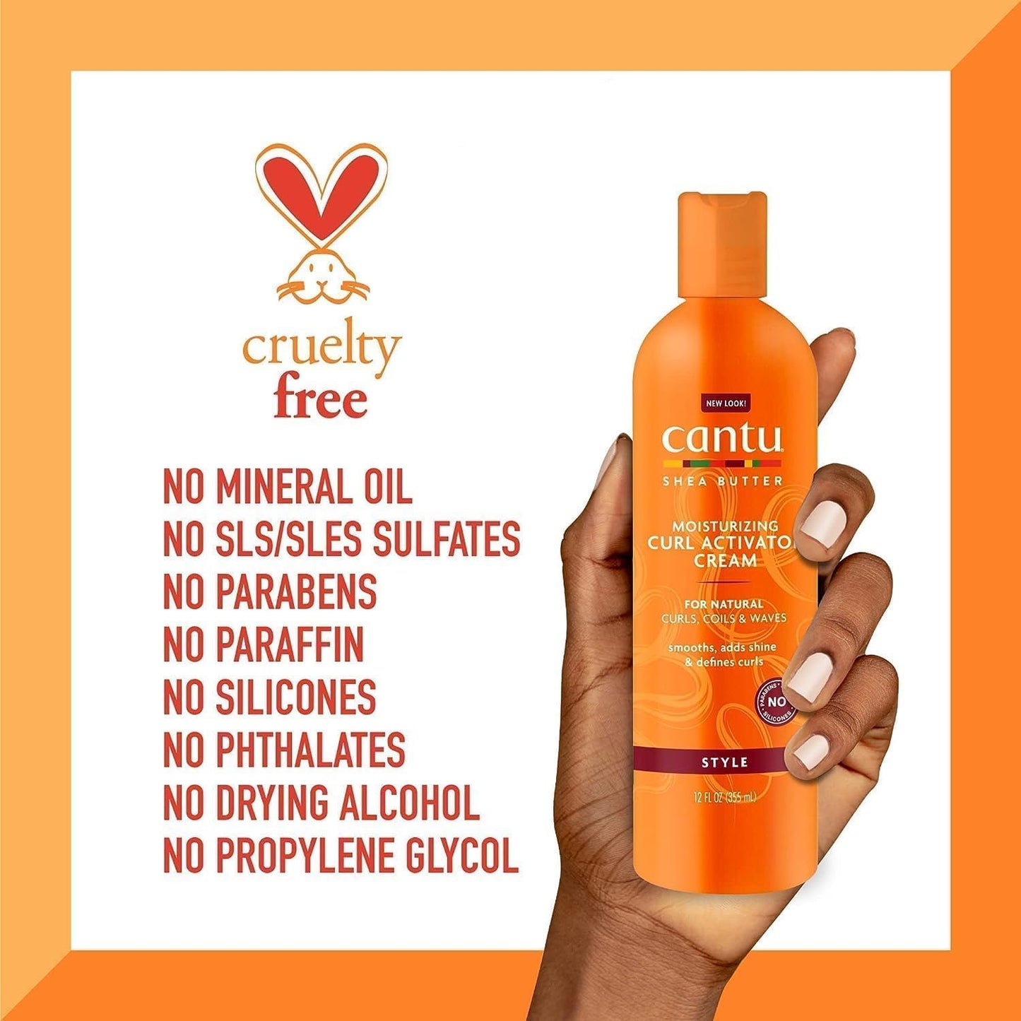 Cantu shea butter - moisturizing curl activator cream 355 ml(Packaging May Vary)