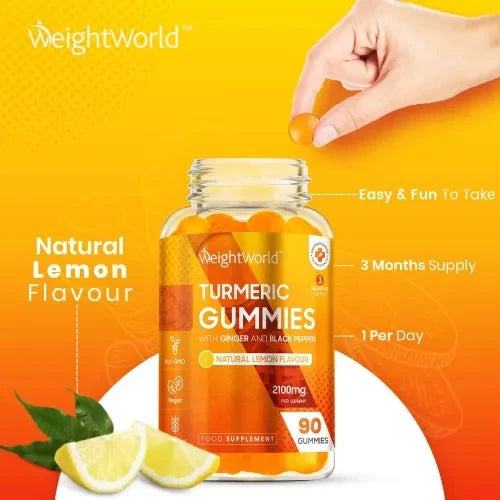 WeightWorld Turmeric 90 Gummies