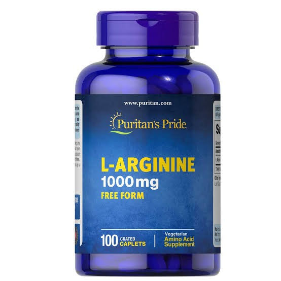 Puritan's Pride L-arginine 1000 Mg Capsules, 100 Count