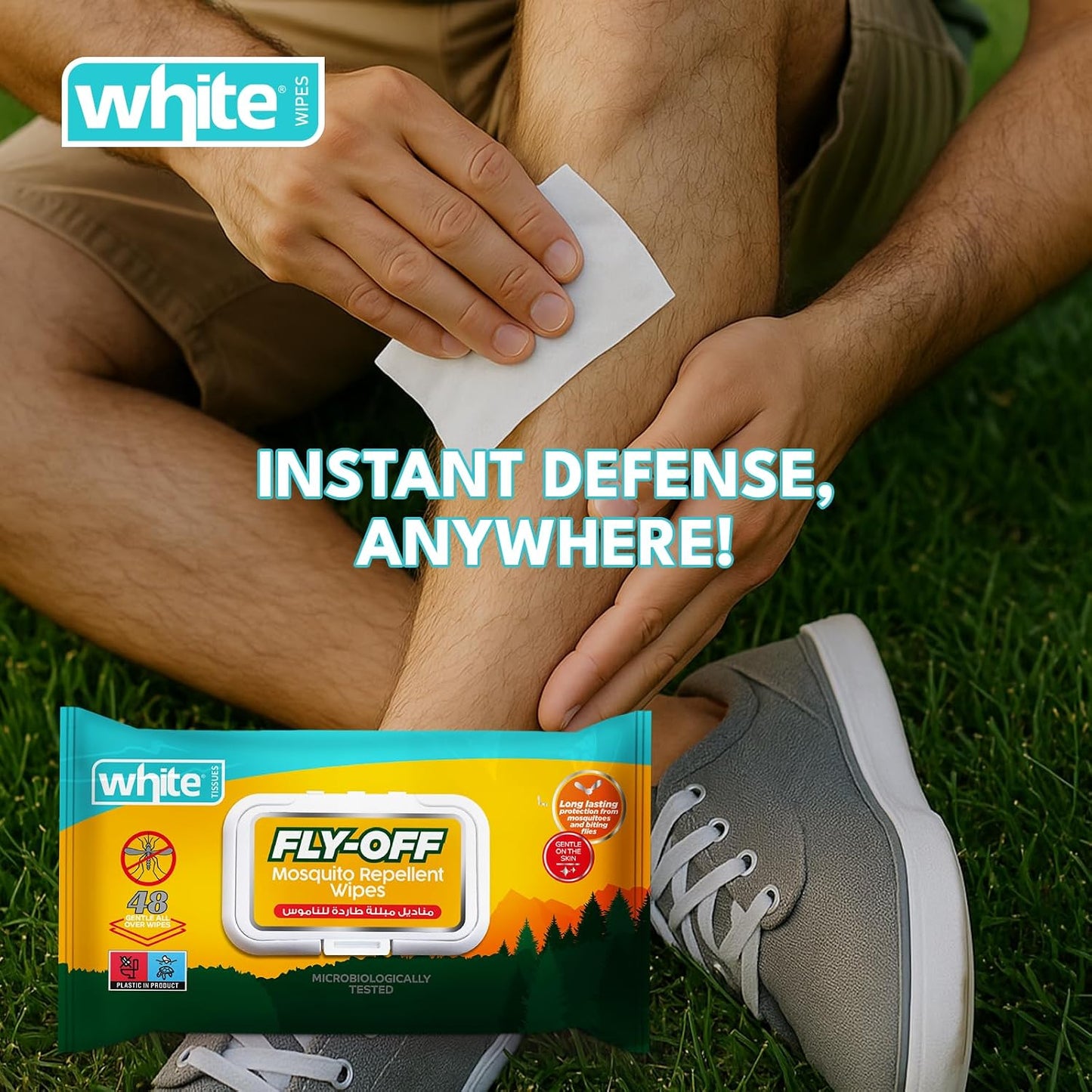 White fly-off 48pcs