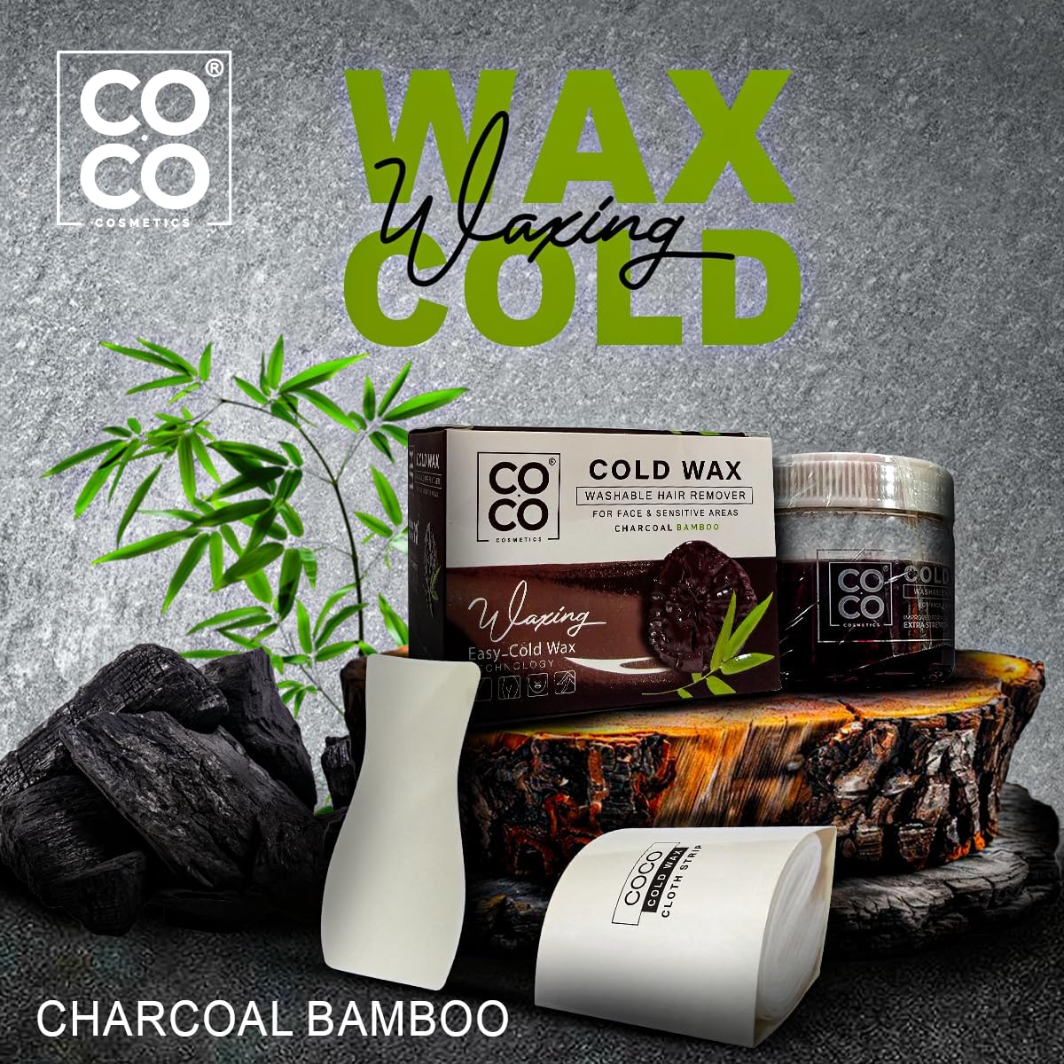Coco Wax Cold Charcoal & Bamboo 250 Gram