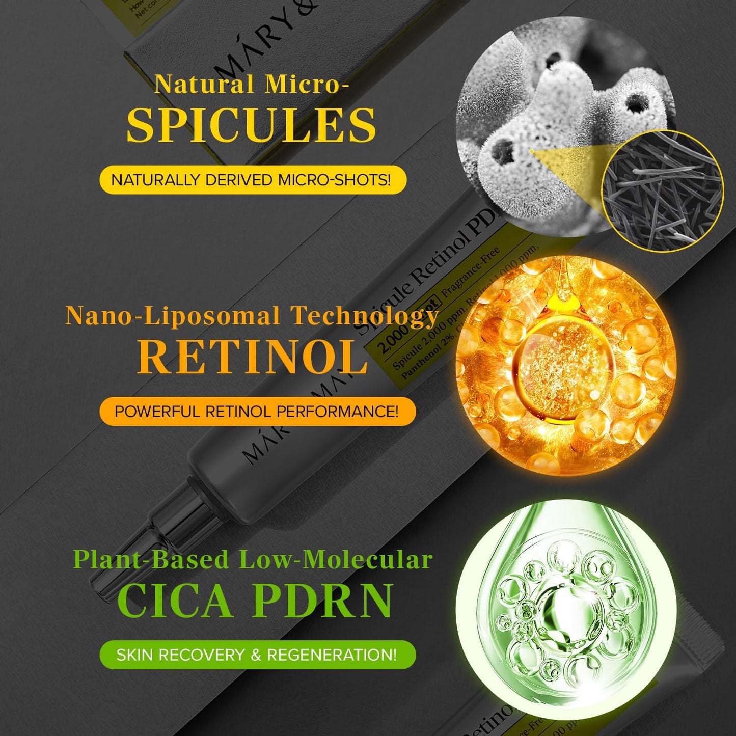 Mary & May Spicule Retinol PDRN Cream 2000 Shot 15g
