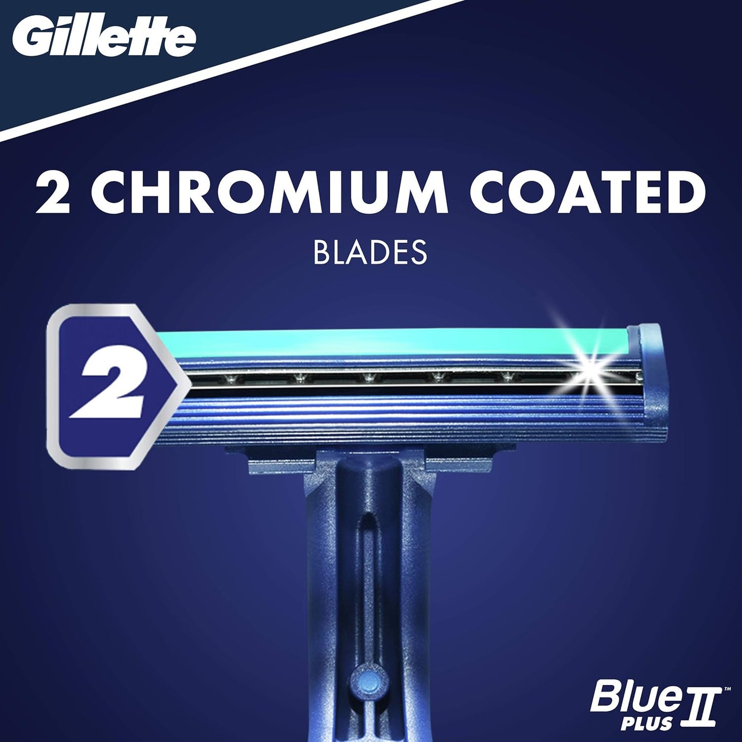 Gillette Blue II Plus Disposable Razors - Pack of 5