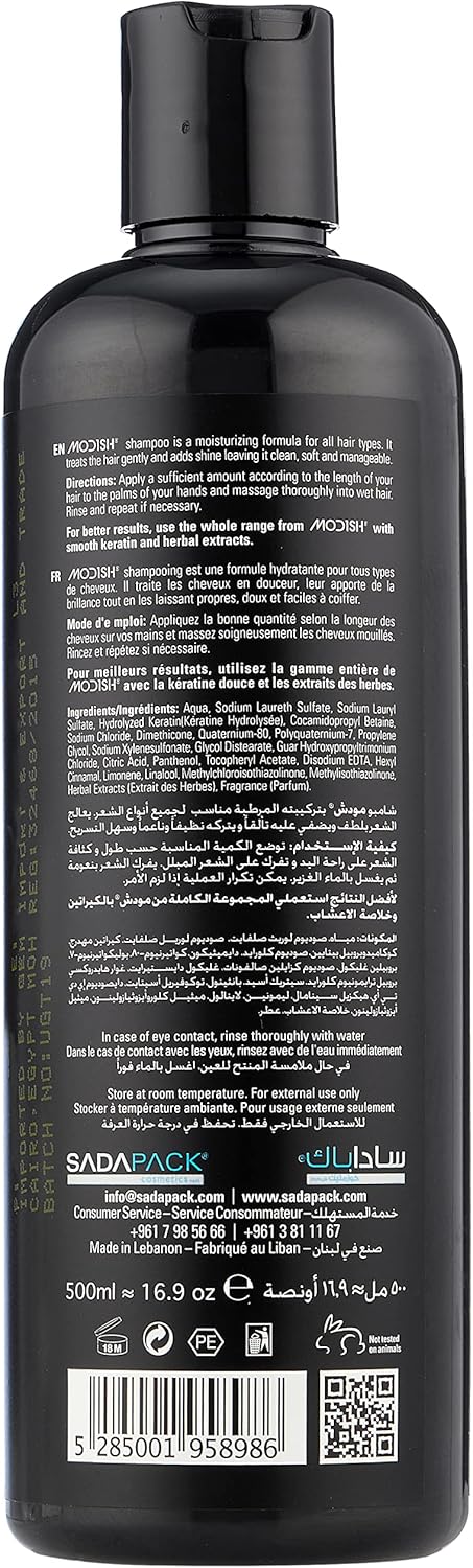 Modish hair shampoo keratin and herbal extracts - 500 ml