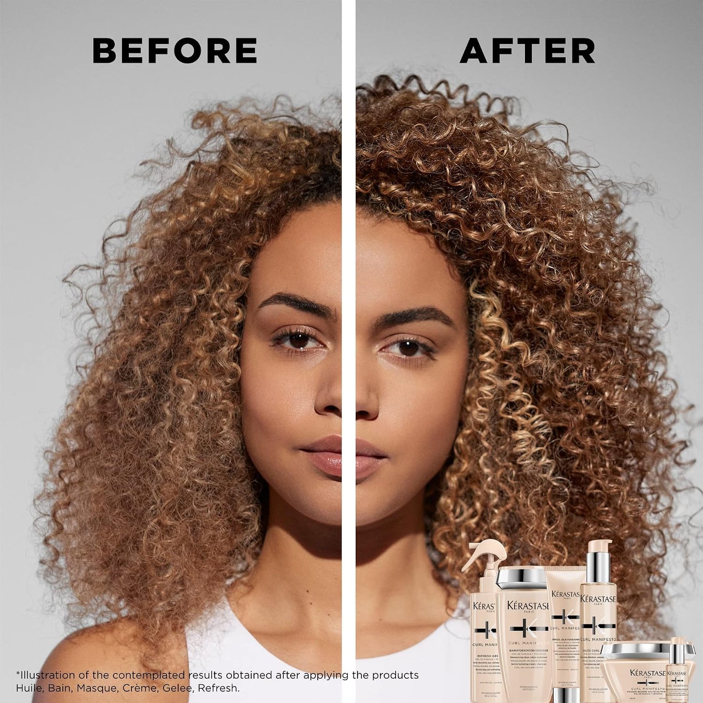 Kérastase Curl Manifesto Gelee Curl Contour Gel-Cream For Curly Hair, With Manuka Honey, Shea Butter & Ceramide - 150ml
