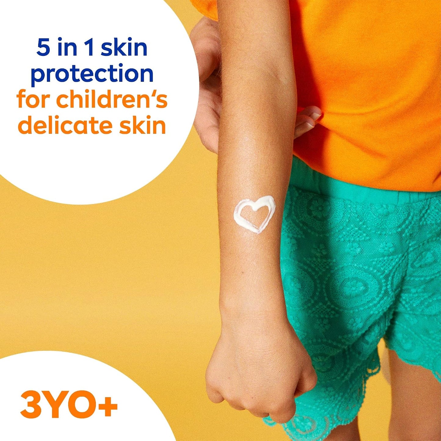 NIVEA SUN Kids Lotion, UVA & UVB Protection, Protect & Play Moisturizing, SPF 50+, 200ml