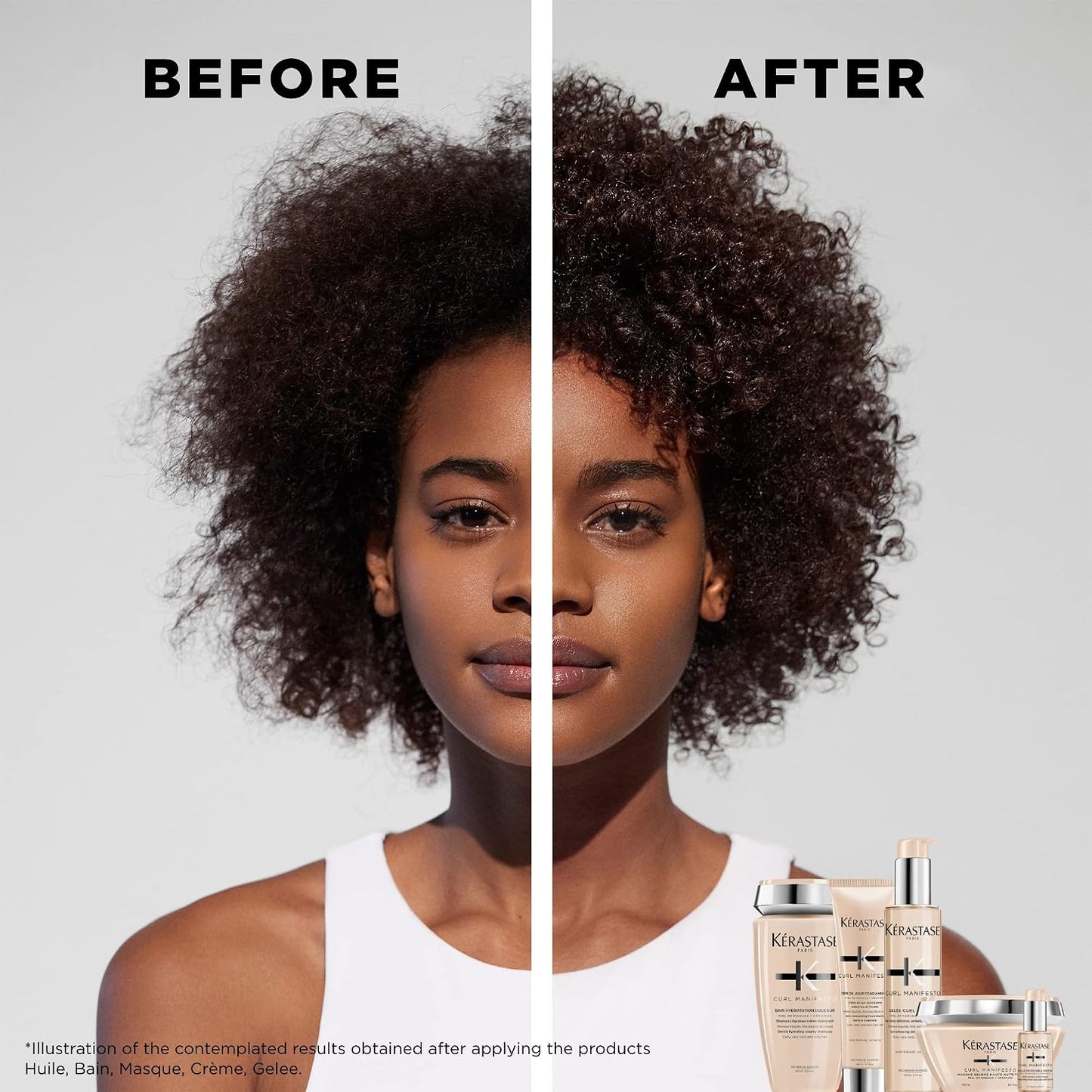 Kérastase Curl Manifesto Gelee Curl Contour Gel-Cream For Curly Hair, With Manuka Honey, Shea Butter & Ceramide - 150ml