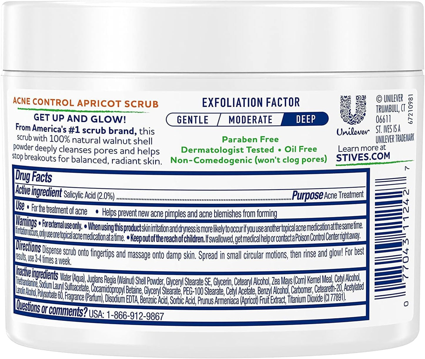 ST. IVES Acne Control Apricot Scrub (283g)