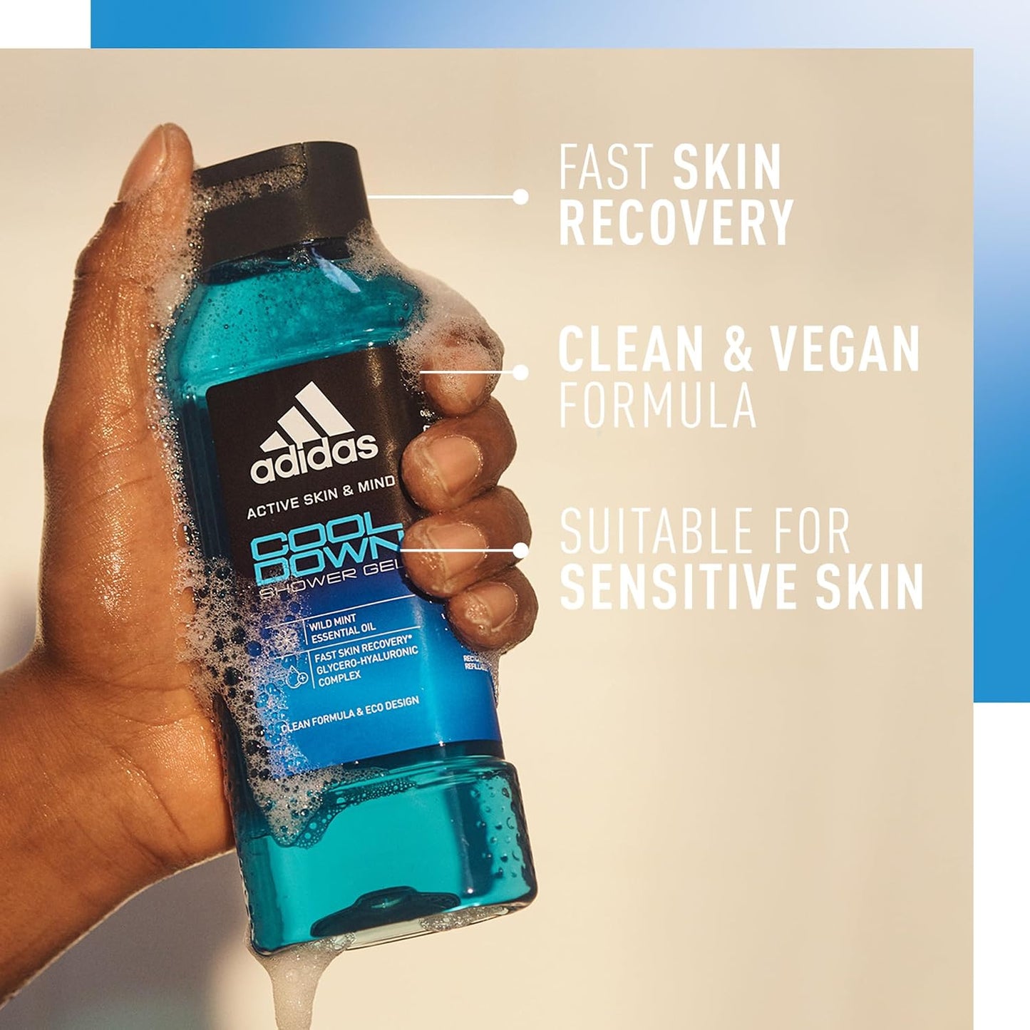 Adidas Active Skin & Mind Cool Down Shower Gel, 400ml