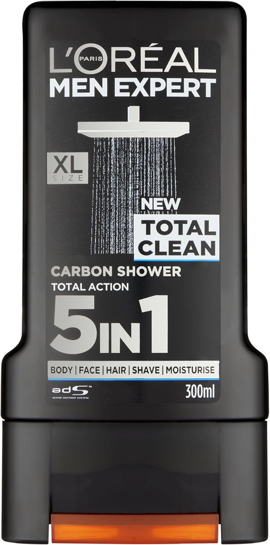 L'Oréal Men Expert Total Clean Shower Gel, 300ml