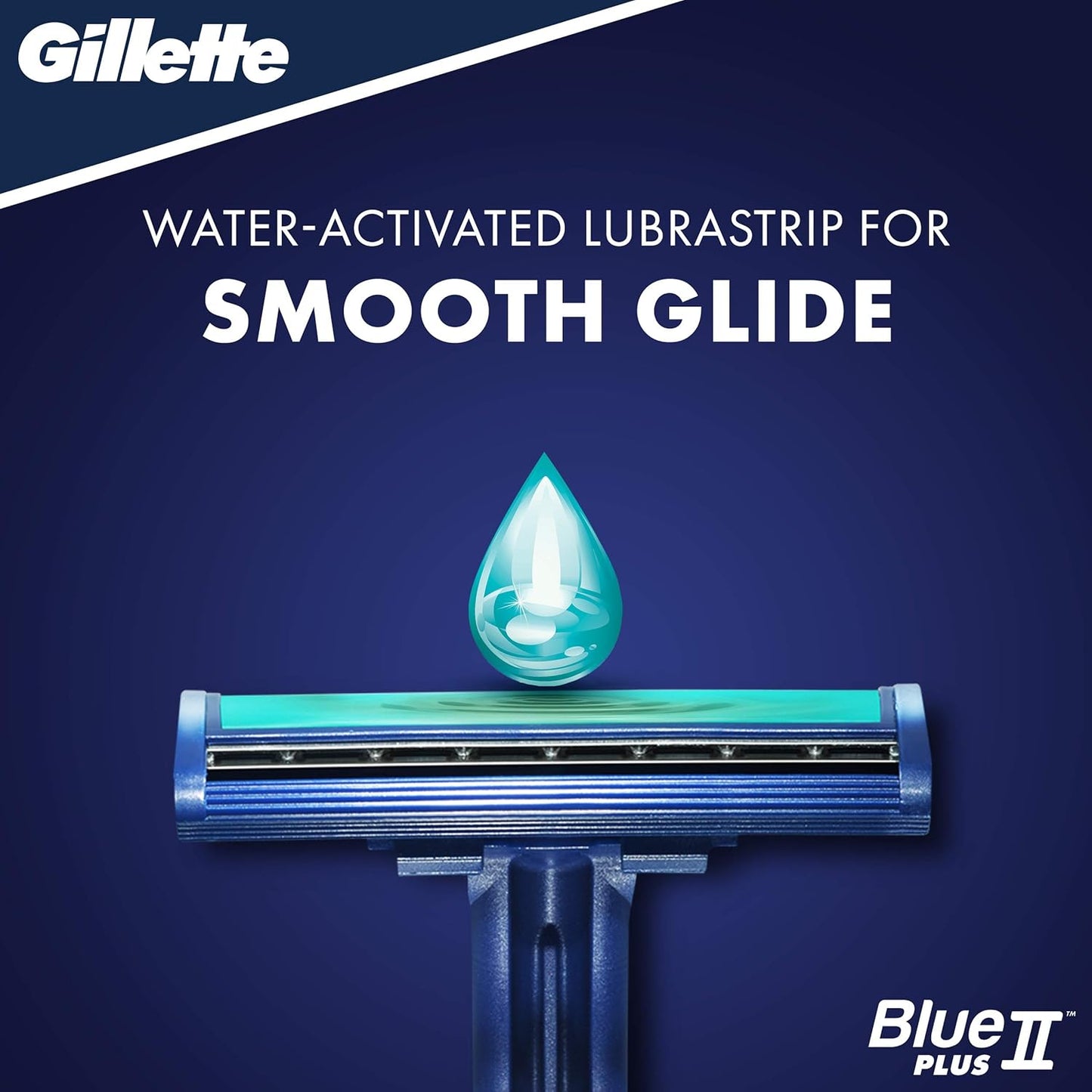 Gillette Blue II Plus Disposable Razors - Pack of 5